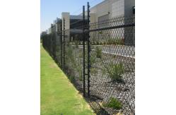China 2×25m Black Galvanized Chain Link Fence PVC Coated OEM / ODM Available supplier