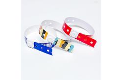 China Promotional Custom Personalized Popular Water Proof Plastic Disposable Kids Wristband supplier