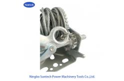 China Light Weight Small Manual Hand Winch With Soft Rubber Handle 800lbs supplier