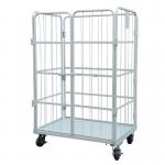 Warehouse Foldable 20mm Tube 6.0mm Wire Roll Cage Containers for sale