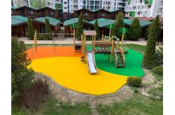 China Slip Resistant EPDM System Running Track Kindergartens Playground Surface supplier