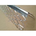 2.2m Length Galvanized Corner Bead Diamond Mesh Wings Galvanized Angle Bead for sale