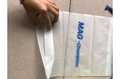 China Printed CPE Clear Drawstring Plastic Bags / Custom Made Plastic Travel Cosmetic Bag supplier