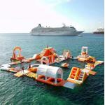 Hot Welding Inflatable Water Park Customized Size for sale