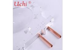 China Anti Anodizing Al 6063 / Al 6061 Water Cooling Plate With Copper Tube supplier