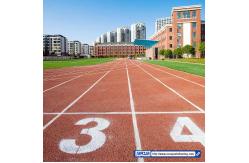 China Sandwich System Tartan Running Track With Installation Red Playground supplier