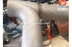 China ASTM B366 Inconel 600 / UNS N06600 Swept Tee Nickel Alloy Steel Fitting supplier