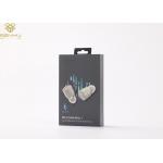 Custom Black Earphone Mobile Accessories Packaging Magnetic Box for sale