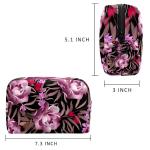 Waterproof Lightweight Soft Flower Cosmetic Toiletry Bag With Zipper for sale