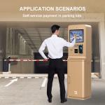 Outdoor Parking Lot Payment Kiosk With 21.5 Inch HD Touch Screen Camera Bank Card Reader Intercom QR Code Scanner Printer for sale