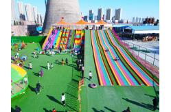 China Playground Outdoor Rides Rainbow Slides For Kids' Playground supplier