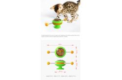 China Training Function ABS Interactive Pet Toys Cat Spinning Toy Relieve Anxiety ODM supplier