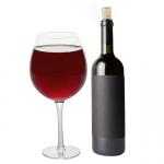 Mouthblown Large Size 750ml Stemed Crystal Wine Glasses , Crystal Red Wine Glasses for sale