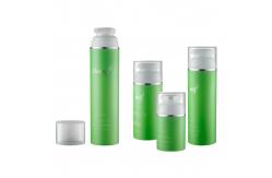 China PCR Material 50ml 100ml 150ml 200ml Optional Color Snap On PP Airless Pump Bottles supplier