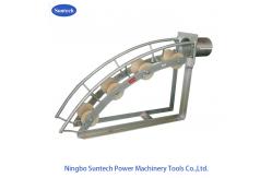 China Nylon Sheaves 150mm SHL150C Cable Roller Pulley Three Roller Cable Guide Roller supplier