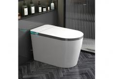 China Automatic Sanitary Ware Items , Black Bathroom Wc Intelligent Ceramic Toilet Bowl supplier