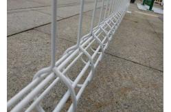 China 5mm 6ft White Double Loop Wire Mesh Fence Welded supplier