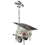 Mobile Solar Light Tower With 6m Mast For Construction Sites Night Lighting for sale