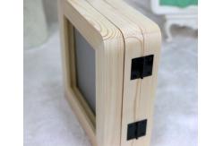 China 3 Vertical Wooden Photo Frames Solid Wooden Baby Hand And Footprint Keepsake Kit supplier