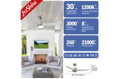 China Certificate SAA 1stshine LED Ceiling Fan with Remote Control Smart and Energy Saving supplier