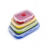 FDA approved Portable  Mini Silicone Collapsible Lunch Box Food Storage Container for sale