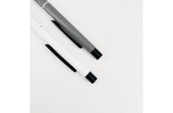 China High End Simple Aluminum Ballpoint Pen Spray Painting Smooth Writing Ball Pen supplier
