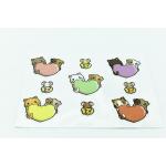 Single Sided animal Removable Glue PVC Vinyl Stickers for sale