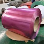 Polyester Color Coated Aluminum Coil Supplier For Gutters Foil 1050 Gold  White Red Black for sale