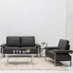 Custom Office Furniture Partitions / Leather Office Sofa Set For Hotel Lobby for sale
