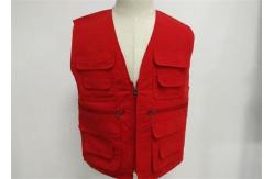 China Polyester V - neck Arm Sleeves Casual Work Uniforms with Multi - Pocket supplier