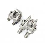 DIN 741 Drop Forged Stainless Steel Wire Rope Clamp For Cable End Connections for sale