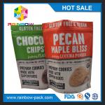 250g Aluminum Foil Matte Printing Mylar Stand up k Cookies Packaging Pouch Bag for sale