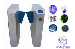 China Pedestrian waist height turnstiles remote controls wireless alarm system supplier