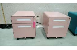 China Rounded Corners 2 Drawers Steel Mobile Pedestal File Cabinet supplier