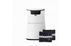 China USB Charging Smart Rubbish Bin White Intelligent Waste Trash Can 17.5L supplier