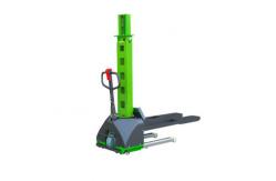China 1.5t Electric Self Loading Stacker Automatic Lift Stacker Electric Forklift supplier