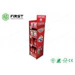 Custom CMYK Printing Foldable POP Paper Cardboard Display Floor Carton Stand