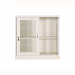 2 Sliding Door  Vertical Metal Bookshelf Fireproof Filing Cabinet