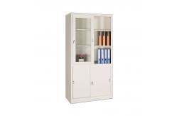 China Movable White Book Display Wall Shelf Storage Cabinet Living Room supplier