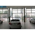 UV Proof Residential Tempered Glass Sectional Overhead Garage Door for sale