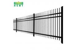 China Anti Rust Galvanized Steel Wrought Iron Spear Top Security Fence Panel supplier
