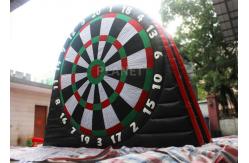 China Customized Inflatable Foot Dart Board Logo Printing With Sticky Balls supplier