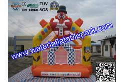 China Yellow Inflatable Small Clown Bouncy Castle For Amusement Park supplier