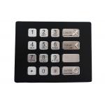 Dot Matrix IP67 Dynamic Vandal Proof Backlit Keypad For Bank Kiosk