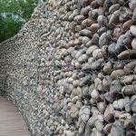 Retaining Wall Using Pvc Coated Gabion Box Hot Galvanized for sale