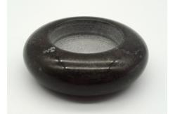 China 4.25 Round Black Stone Candle Holders Customized Design OEM Available supplier