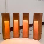 2mm Thickness Led Bollard Lights Outdoor Powder Coated Finish For Pathway for sale