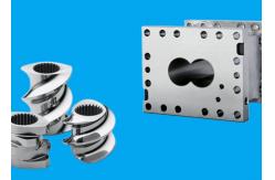 China Bimetallic Or Nitrided Parallel Twin Screw Barrel For Extruder Machine supplier