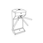 Indoor / Outdoor Tripod Turnstile Gate Mechanism Dual Level Anti Reverse SPT Alarm for sale