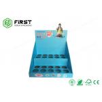 Customized Offest 4C Printing PDQ Paper Table Top Cardboard Counter Display With Holes